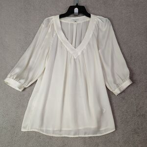 Sheer Banana Republic Blouse v Neck Size Medium
